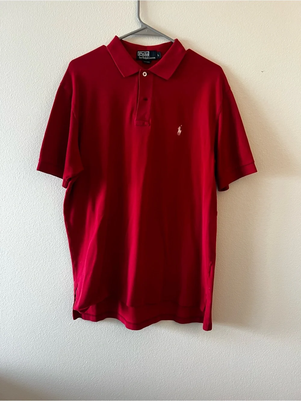 Ralph Lauren Red Short-Sleeve Polo with Embroidered Pony